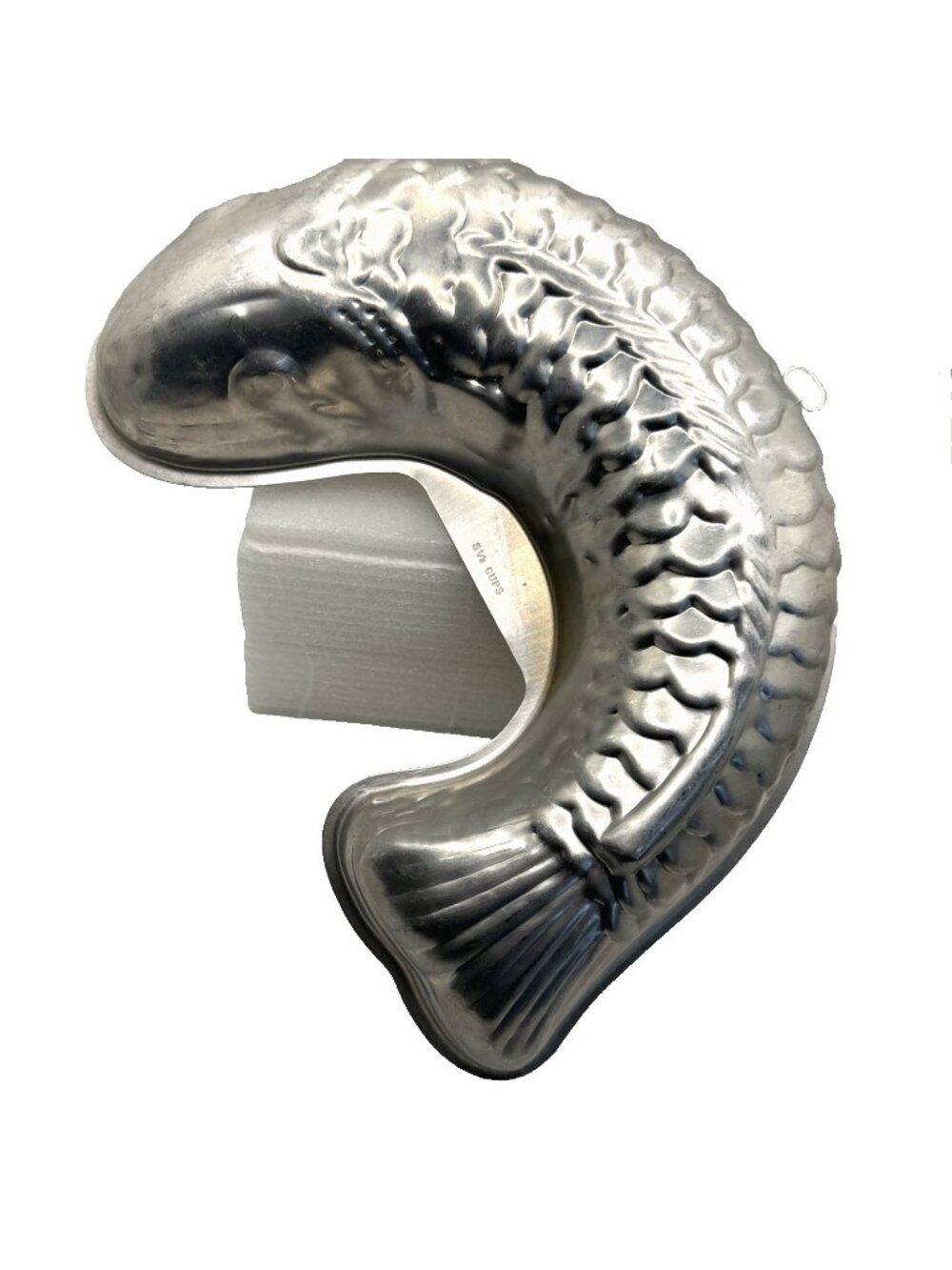 Vintage Koi Fish Cake Pan Aluminum 12x8x2